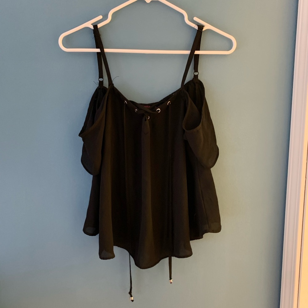 Open shoulder blouse